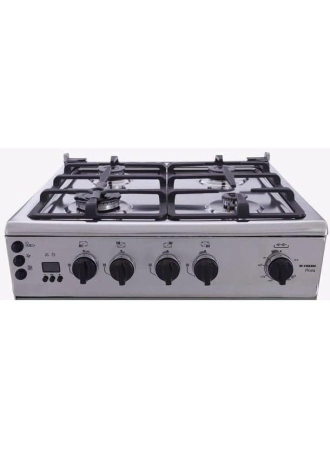 Fresh Plaza Cast Freestanding Gas Cooker 4 Burners 60*60cm - Stainless Steel - Image 3