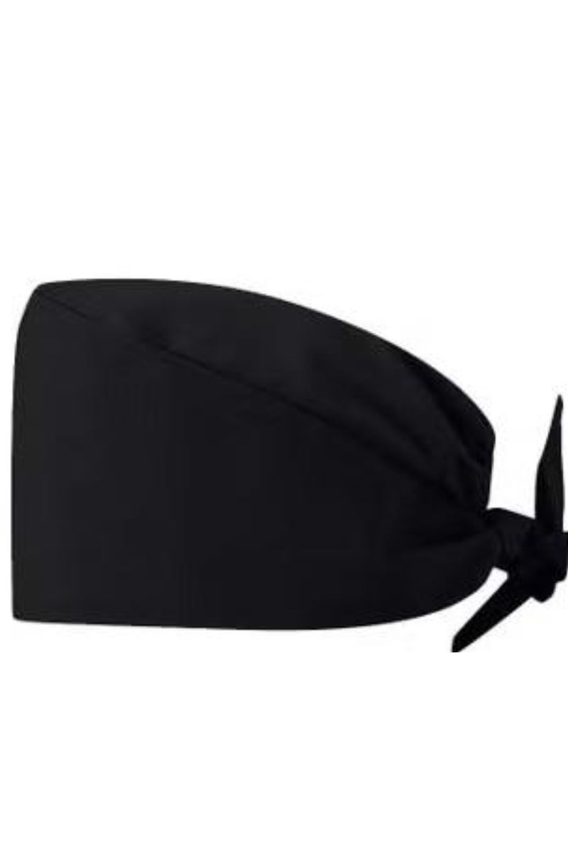 Medical Cotton Surgical Cap Fluffy Cap Black - Image 1