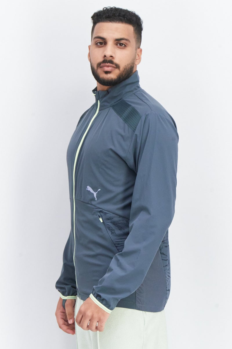 PUMA Men Sportswear Fit Brand Logo Training Jackets, Grey  - Image 2