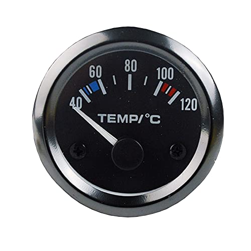 ESUPPORT Universal Car 2" 52mm Pointer Water Temp Temperautre Gauge Meter Celsius White LED Light Indicator Display Electrical - Image 1