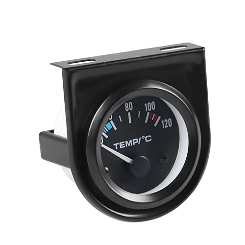 ESUPPORT Universal Car 2" 52mm Pointer Water Temp Temperautre Gauge Meter Celsius White LED Light Indicator Display Electrical - Image 2