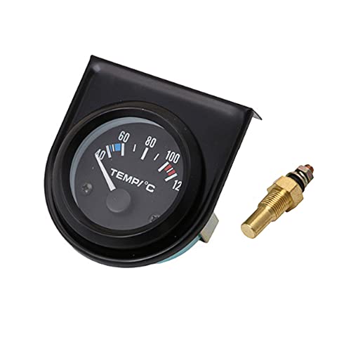 ESUPPORT Universal Car 2" 52mm Pointer Water Temp Temperautre Gauge Meter Celsius White LED Light Indicator Display Electrical - Image 3