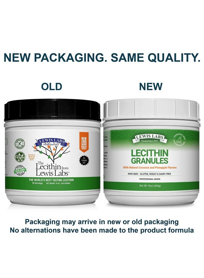 Lewis Labs Lecithin Granules Supplement | Natural Soy Lecithin Powder Is An Excellent Source Of Phosphatidyl Choline | Lactation Support, Immune Function & Support Brain Health, 16 Oz - Image 2
