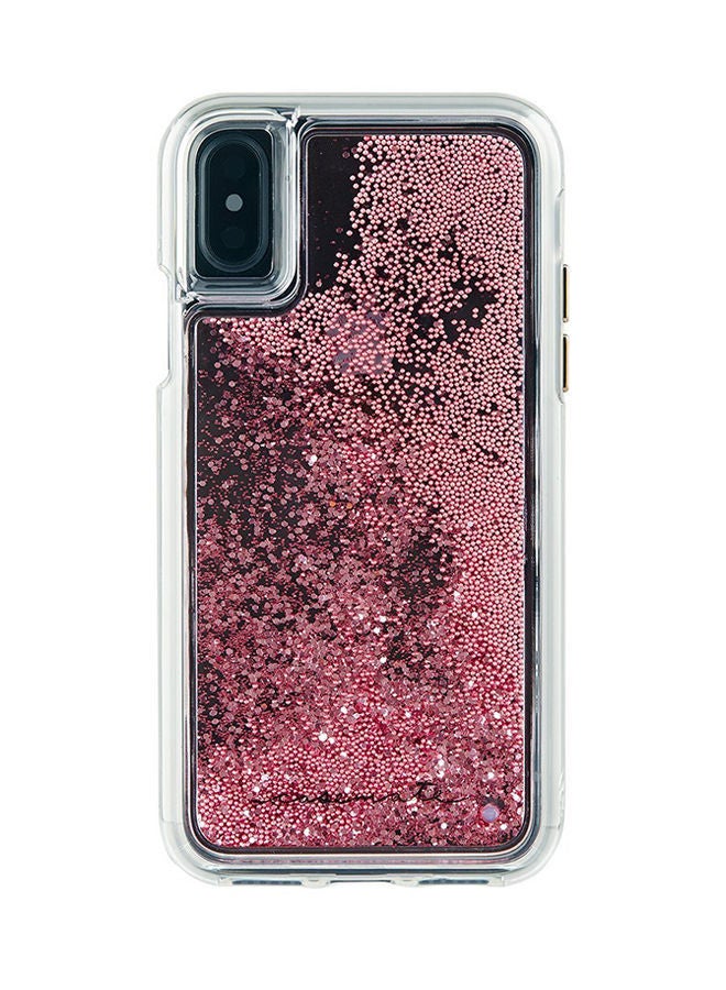 نيبمينينت غطاء حماية ووترفول لهاتف أبل آيفون X ذهبي وردي - Image 1