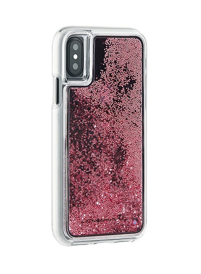 نيبمينينت غطاء حماية ووترفول لهاتف أبل آيفون X ذهبي وردي - Image 2