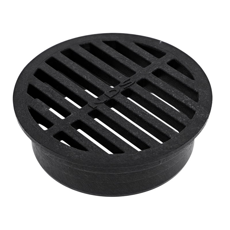 NDS 11, 4 in. Round Grate Drain Cover, Connects to 4 Inch Drain Pipes & Fittings, for Small Lawns, Landscaping and Patios, Black Plastic - Image 5