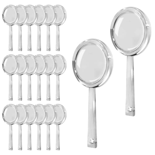OBTANIM 20 Pack Mini Plastic Handheld Magnifying Glasses Portable Reading Magnifier for Senior and Kids, Hand Lens 5X Magnifier for Home, Indoor and Outdoor Use - Image 1