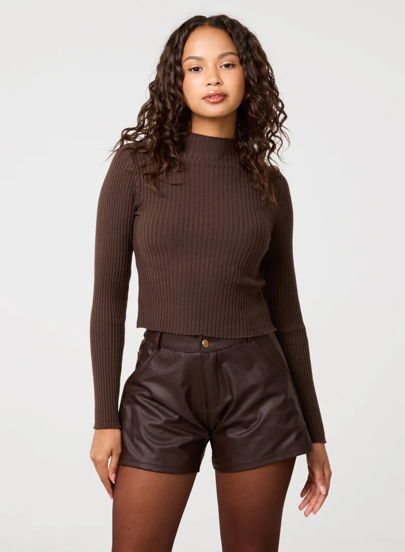 Pink Vanilla  Ribbed Jumper for Women | Best Price UAE