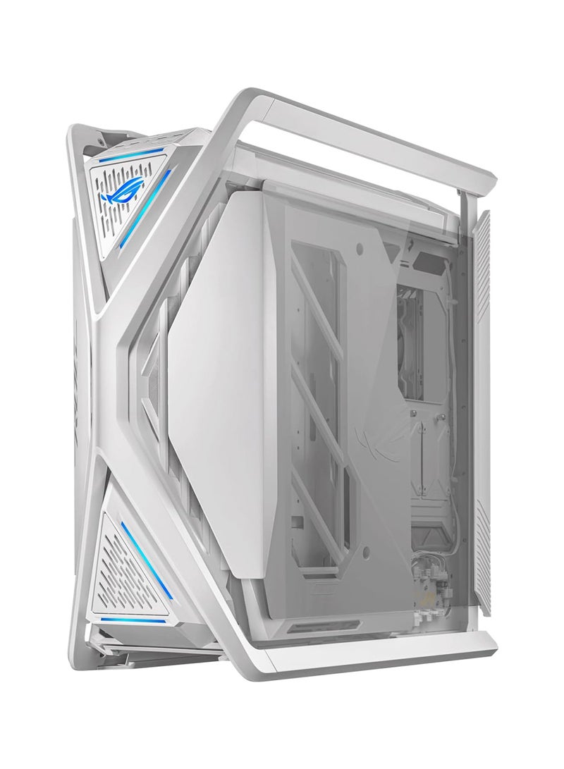 ASUS ROG Hyperion GR701 E-ATX PC Case, Tempered Glass Side Panels, Up to 420mm Dual Radiator, 4*140mm Fans, Metal GPU Holder, Compnent Storage, ARGB Fan Hub, 60W Fast Charging, 90DC00F3-B39000 White - Image 3