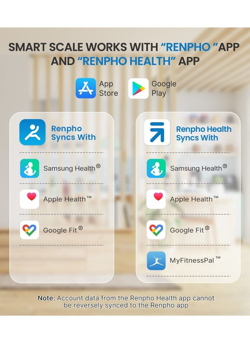 RENPHO - RENPHO Smart Scale for Body Weight, Digital Bathroom Scale BMI Weighing Bluetooth Body Fat Scale, Body Composition Monitor Health Analyzer with Smartphone App, 400 lbs - Black Elis 1 - Image 1