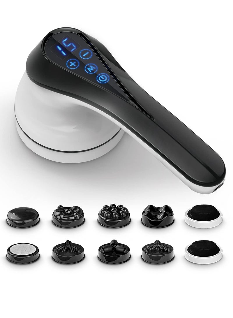 Excefore Body Sculpting Machine, Wireless Handheld Electric Cellulite Massager, Massagers Deep Tissue with Touch Screen, Lymphatic Drainage Machine with 9 Massage Attachment - Image 1