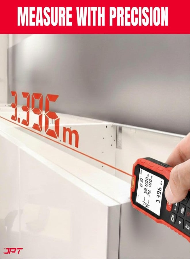 JPT 70M Laser Distance Meter | Professional Digital Measuring Tool with Area, Volume & Pythagorean Calculation | Backlit Display, Continuous & Unit Conversion Modes - Image 5