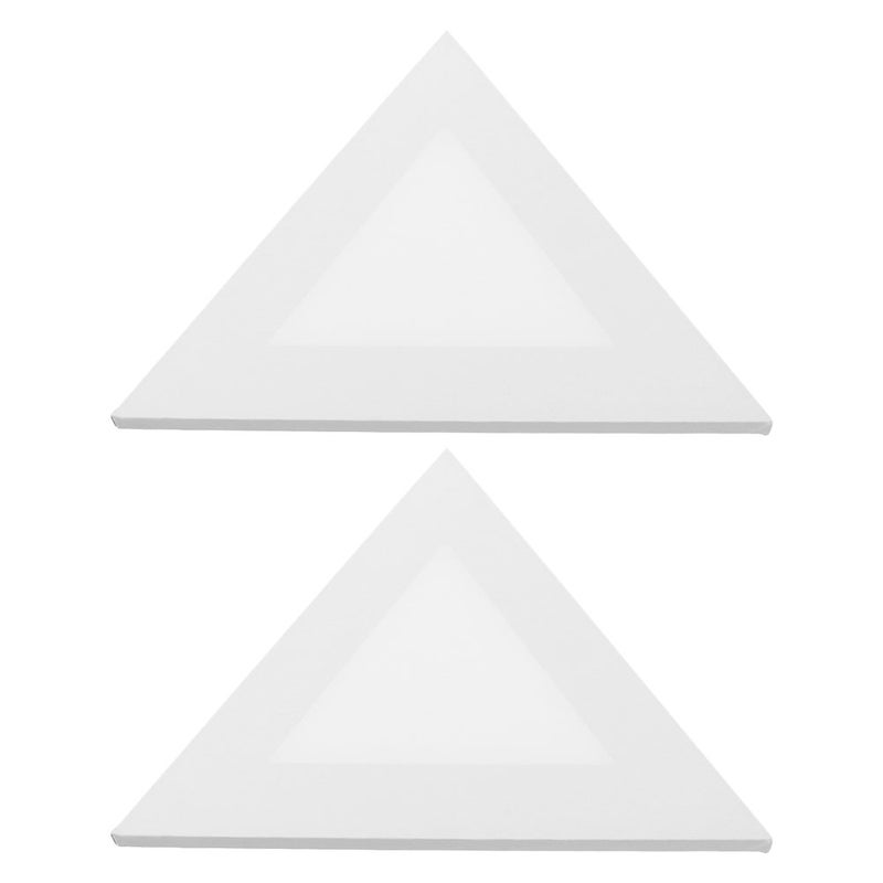 2pcs Triangle Stretched Canvas Boards Painting Triangle Art Canvas for Oil and Painting Art Supplies for Painter - Image 5
