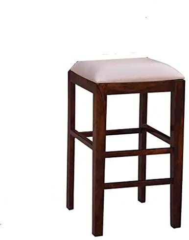 Vm decor Sheesham Wood Bar Chair Wooden RestaurantBarKitchenCafCounter Backless Seat Stool Bar and Kitchen Stool - Image 1
