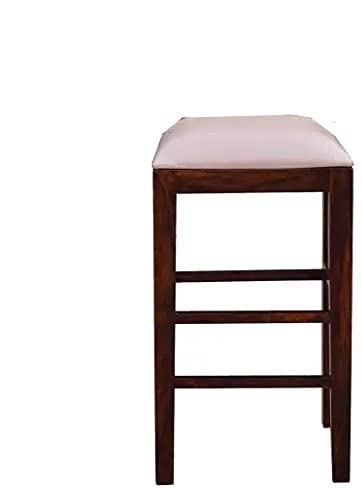 Vm decor Sheesham Wood Bar Chair Wooden RestaurantBarKitchenCafCounter Backless Seat Stool Bar and Kitchen Stool - Image 3