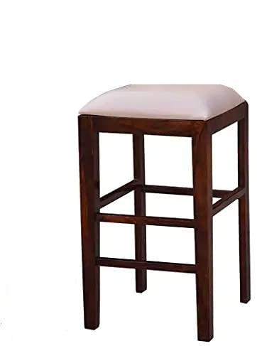 Vm decor Sheesham Wood Bar Chair Wooden RestaurantBarKitchenCafCounter Backless Seat Stool Bar and Kitchen Stool - Image 4
