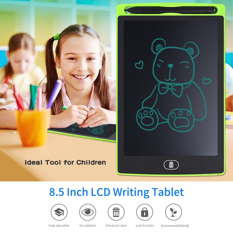 LCD Writing Tablet 8.5 Inch Doodle Drawing Pad Handwriting Board with Stylus Lock Button for Toddler Kids Office Educational and Learning Toy Gifts for 3-6 Years Old Boy and Girls Children's Day - Image 4