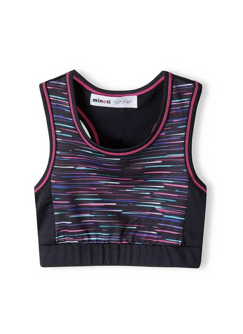 مينوتي بلوزة رياضية قصيرة للبنات بظهر متقاطع - Image 2