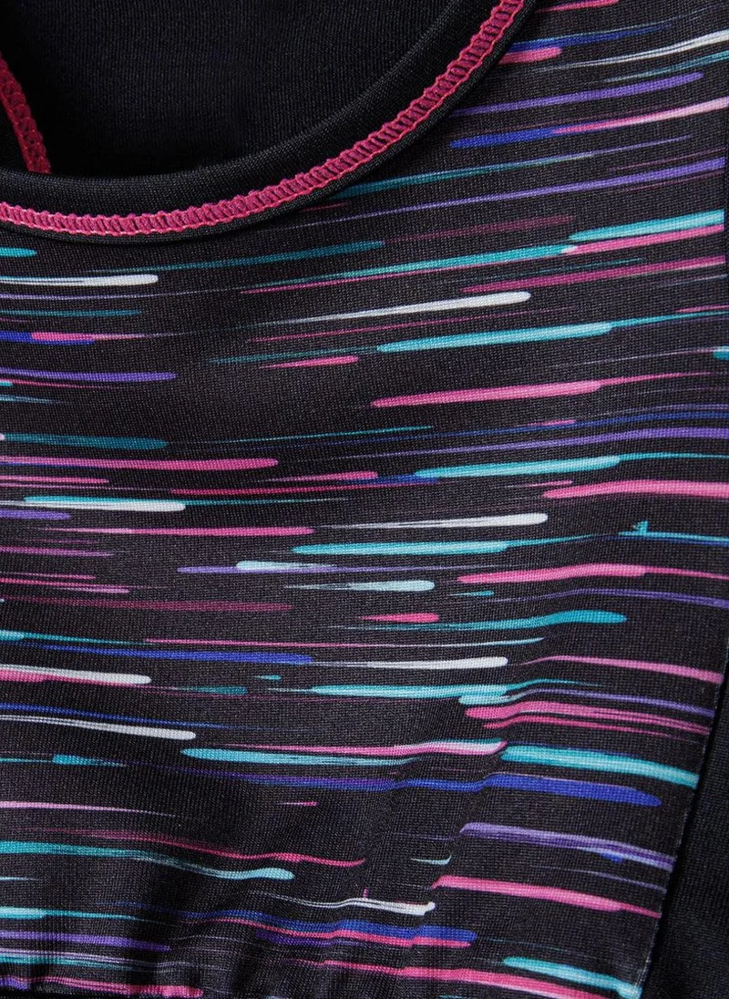 MINOTI Girls Sports Crop Top with Racerback