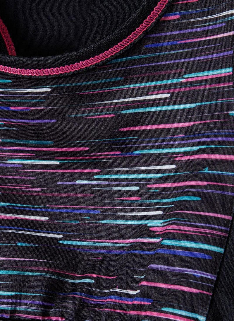 مينوتي بلوزة رياضية قصيرة للبنات بظهر متقاطع - Image 4