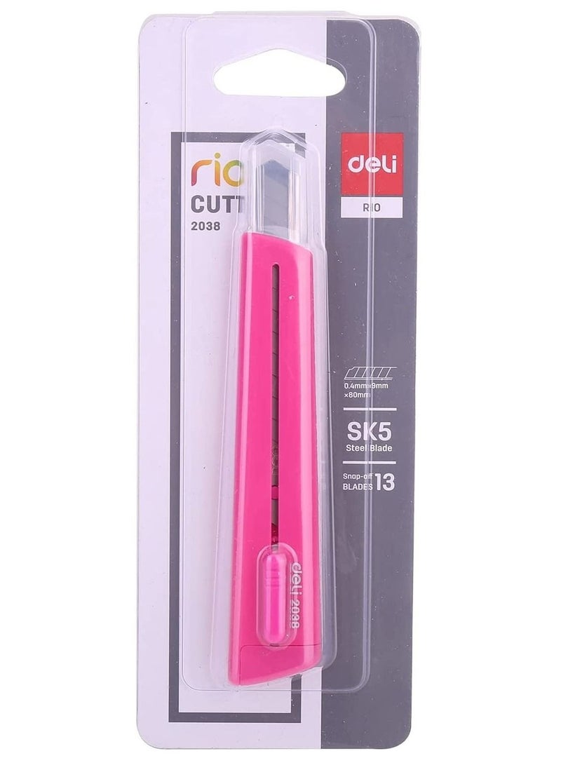 Deli 4-Piece Utility Cutter Knife Multicolour - Image 2