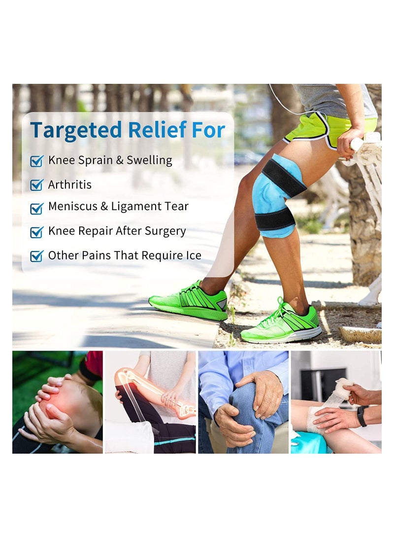 Generic Reusable Gel Cold Pack for Knee Pain Relief Injuries Swelling Bruises and Replacement Surgery  - Image 4