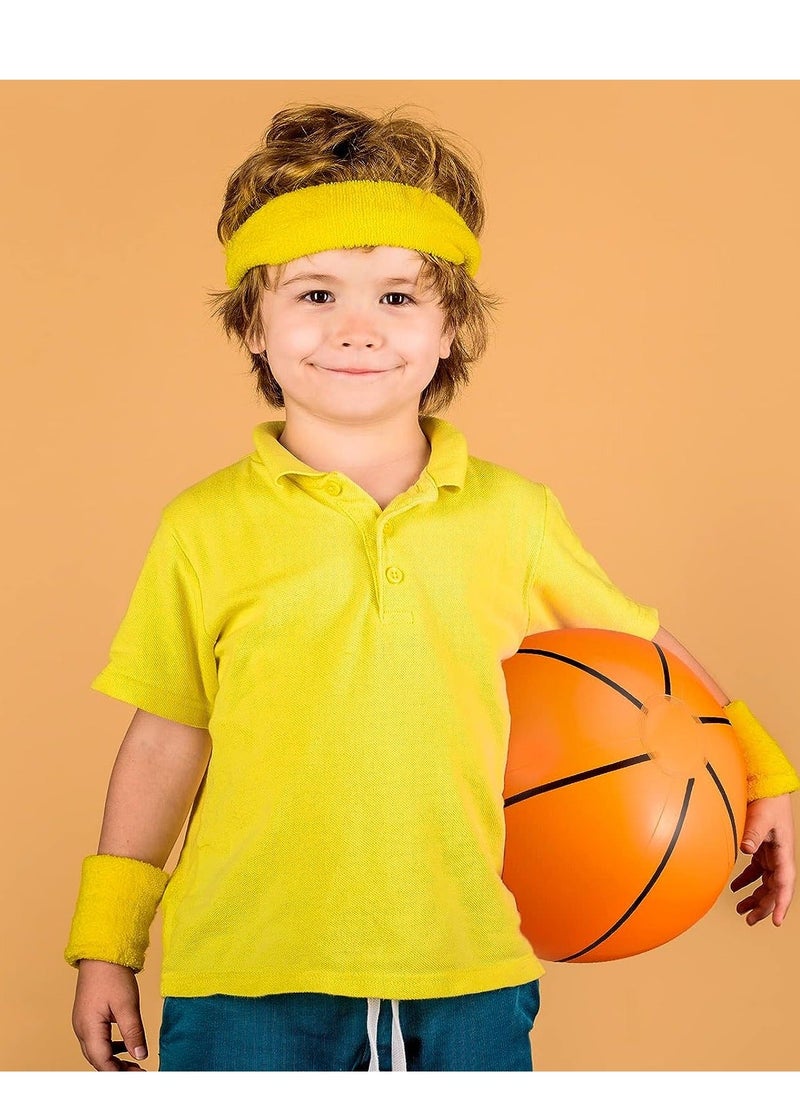 Y&D Inflatable Basketball Beach Balls - for Sports-Themed Events, Outdoor Games, Pool Fun, and Summer Water Activities, Kids Ball Playing,Teaching,Party Favors 3 Pcs 9.8 Inch  - Image 4
