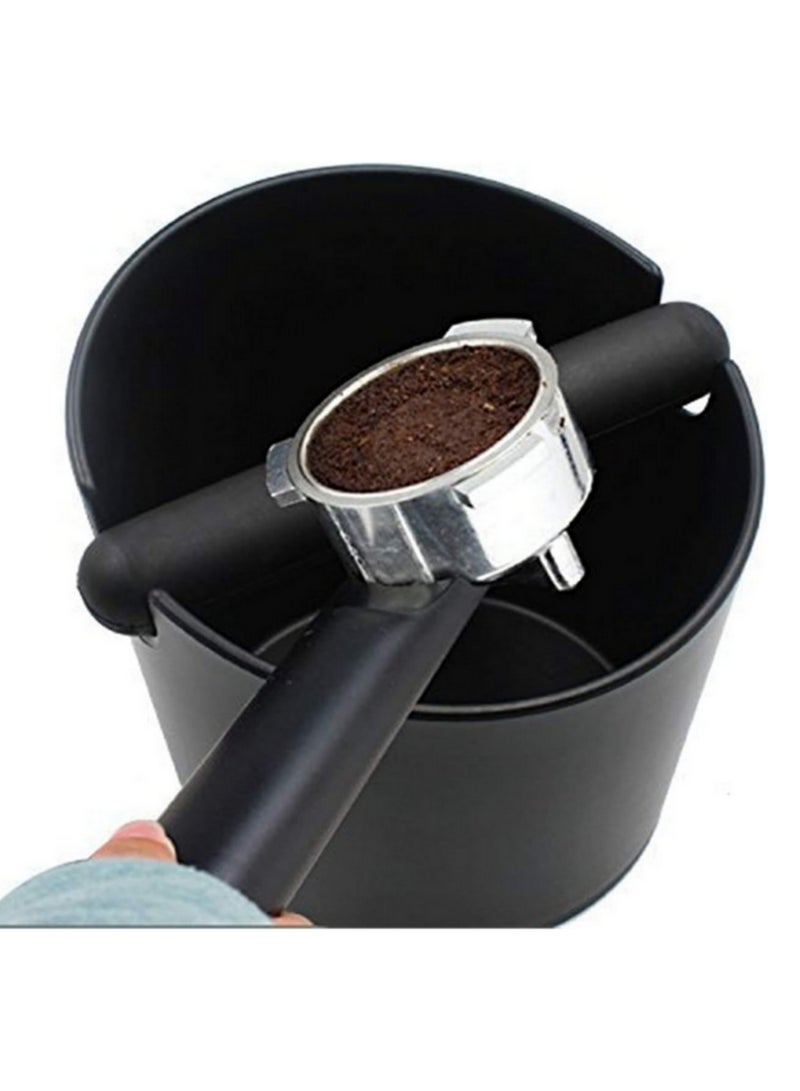 1PCS Espresso Knock Box Drip Tray Storage Design, Sturdy ABS Coffee Grounds Disposal Box with Non-Slip Base, Dishwasher Safe for Home, Office, Cafes, and Bars (Black) - Image 5