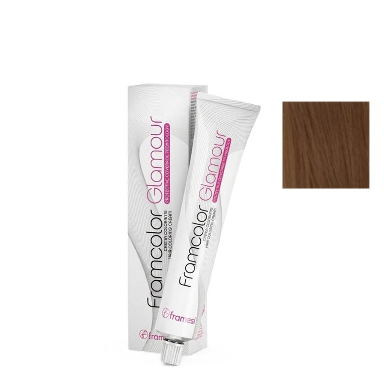 Framesi Morphosis Framesi FramColor Glamour 6.46 Dark Amber Blonde 100ml – Professional Warm Amber Hair Color - Image 1