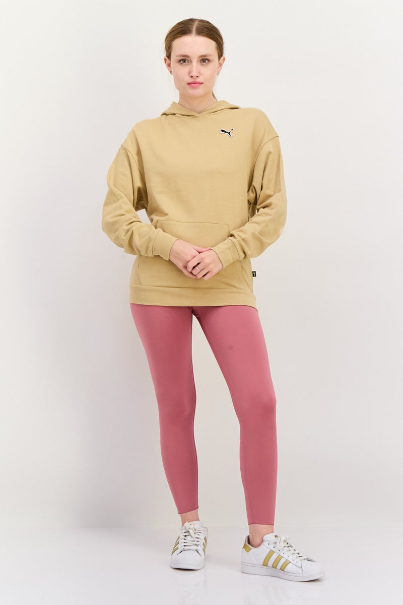 PUMA Women Sportswear Fit Long Sleeves Outdoor Hoodie, Dark Beige  - Image 4
