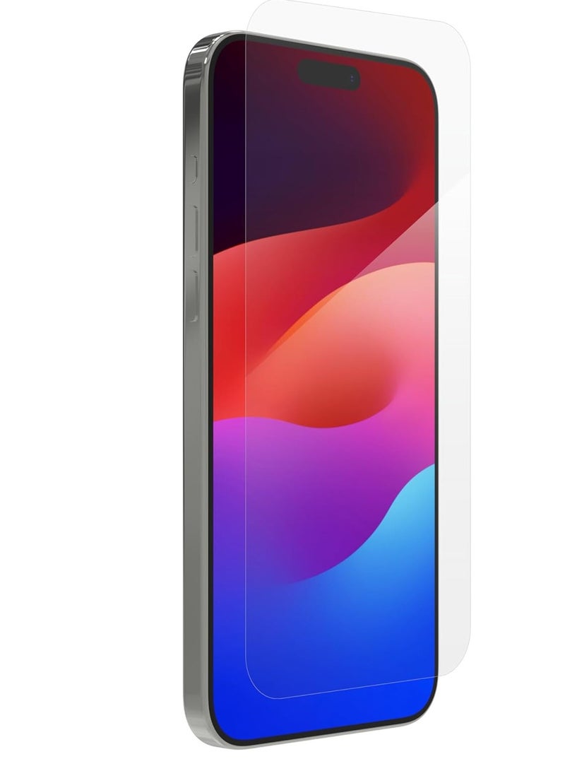 GUDOO 3D Screen Protector Full Coverage Easy Installation Frame Military-Grade Protection Ultrathin HD Clear Anti-Fingerprint 9H Tempered Glass Film for iPhone 15 Pro Max 6.7 - Image 1