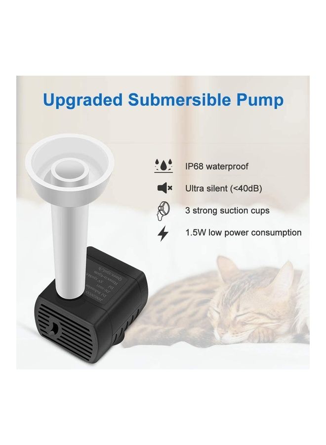 NIBEMINENT Pet Automatic Water Drinking Fountain White - Image 4
