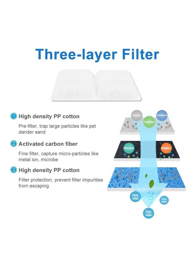 NIBEMINENT Pet Automatic Water Drinking Fountain White - Image 2