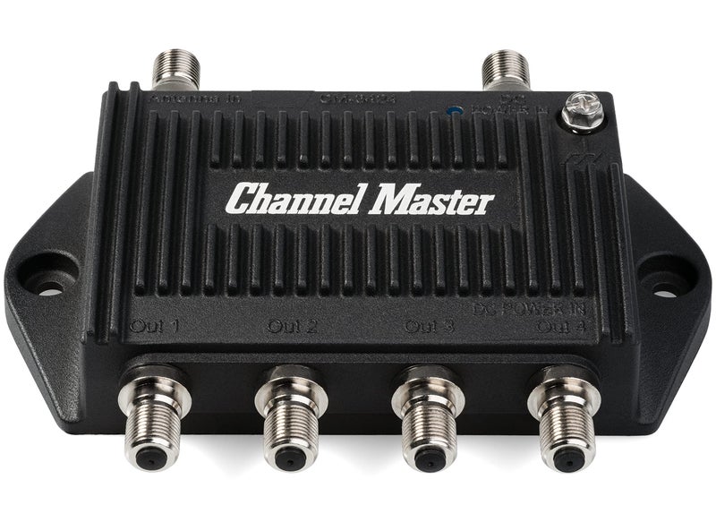 Channel Master TV Antenna Booster 4-4-Port TV Antenna Distribution Amplifier, Built-in LTE Filter, 7.5dB Gain, Compatible with Non-Amplified TV Antennas, Increases Signal Strength, Indoor/Outdoor - Image 2