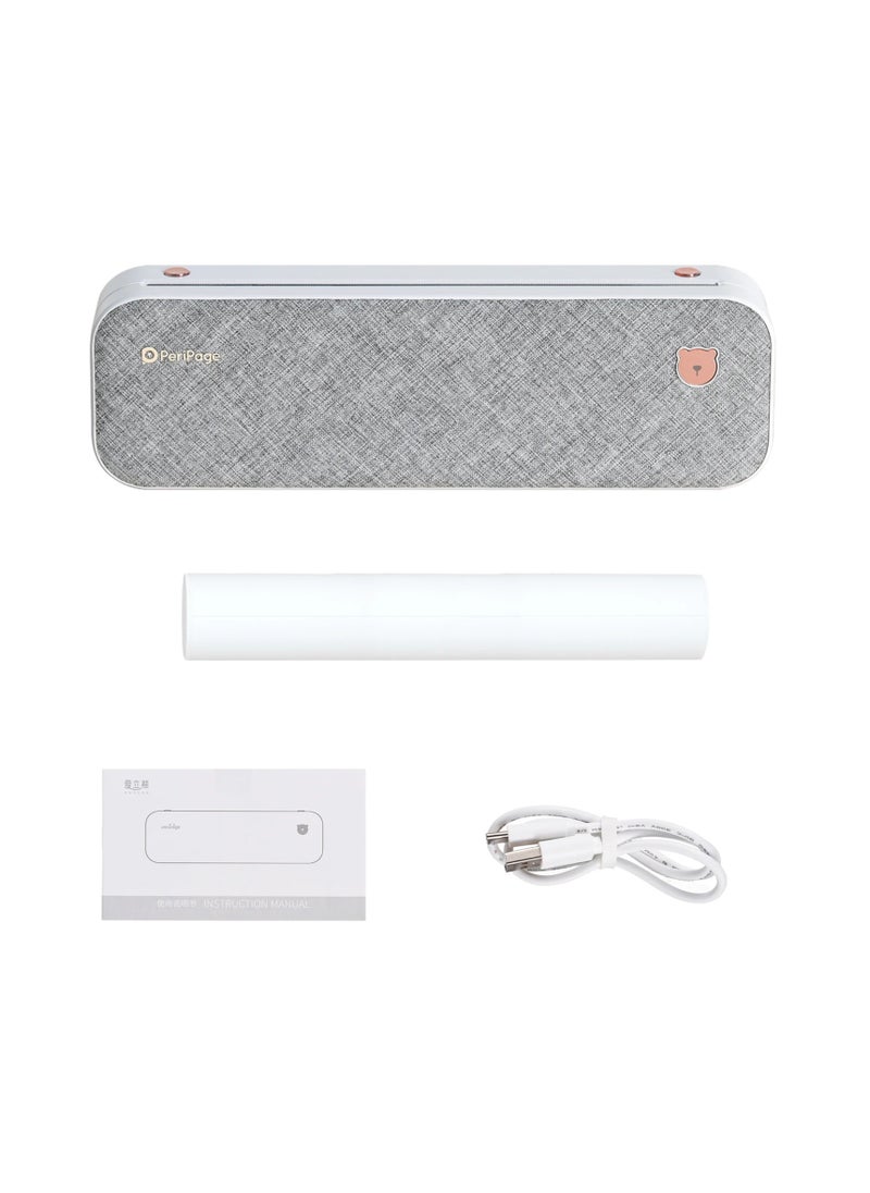 PeriPage PeriPage A4 Paper Printer Direct Thermal Transfer Wirless Mobile Photo Printer USB BT Connection Support 2''/3''/4'' Paper Width  - Image 1