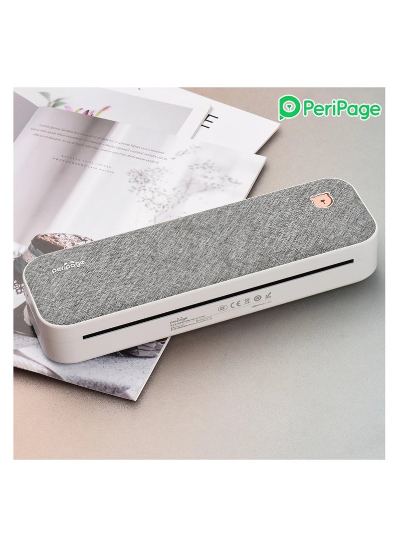 PeriPage PeriPage A4 Paper Printer Direct Thermal Transfer Wirless Mobile Photo Printer USB BT Connection Support 2''/3''/4'' Paper Width  - Image 2