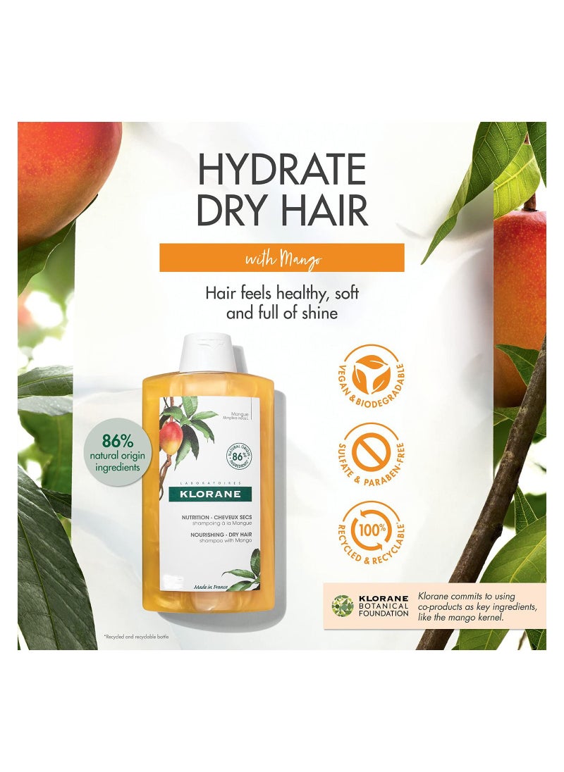 Klorane - Nourishing Shampoo with Mango Butter 200ml - Image 1