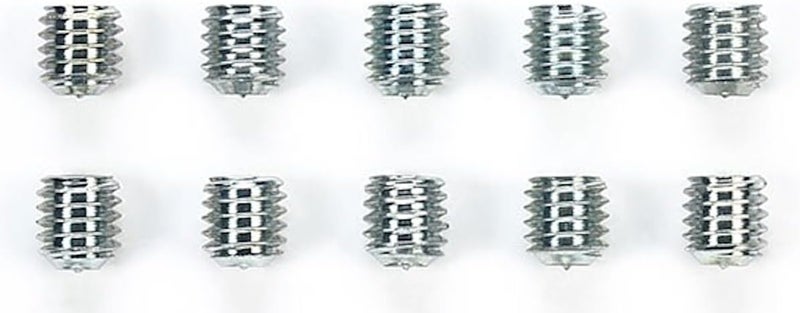 Tamiya 3mm Grub Screw Set - 10 Pieces of Alloy Steel Screws