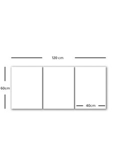 Marktna Decorative Wall Art Painting with an Abstract Design 3 Pieces Size 120x60cm  - Image 3