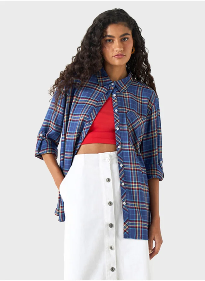 لي كوبر Checked Button Down Shirt