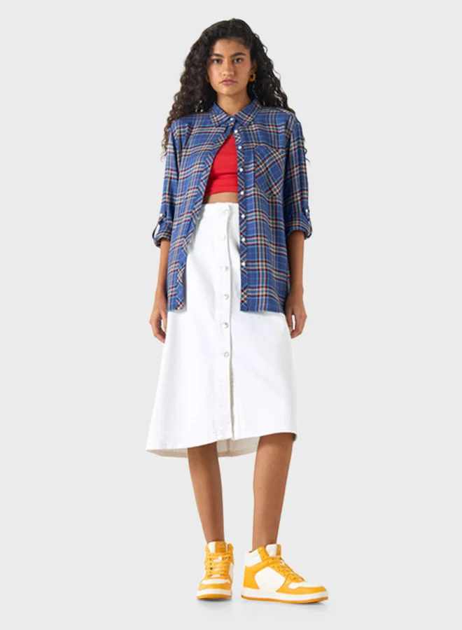 لي كوبر Checked Button Down Shirt