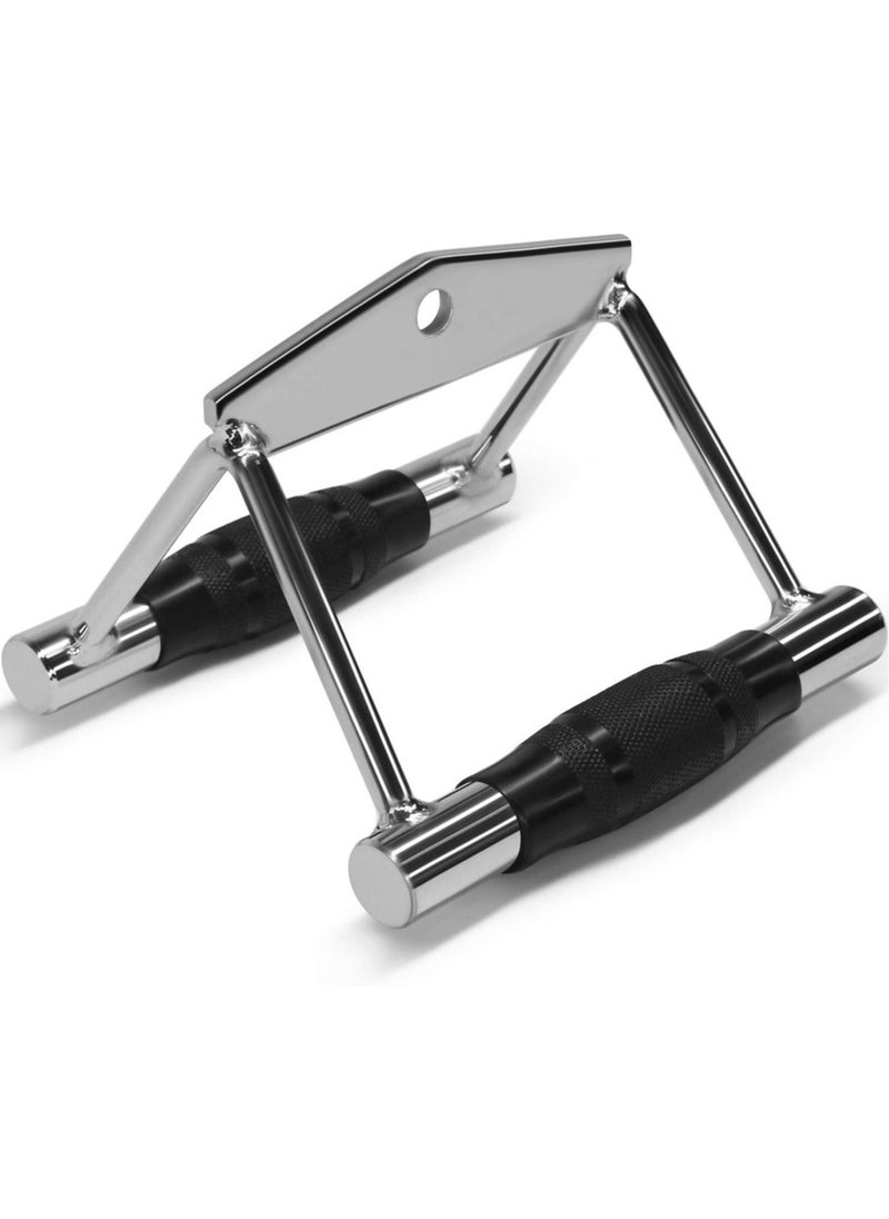 Sky Land Double D Row Handle Cable Attachment - Non-Slip Rubber Hand Grips V Bar, Lat Pull Down Attachment, Ideal for Weight Workout & Gym Exercises  - Image 1