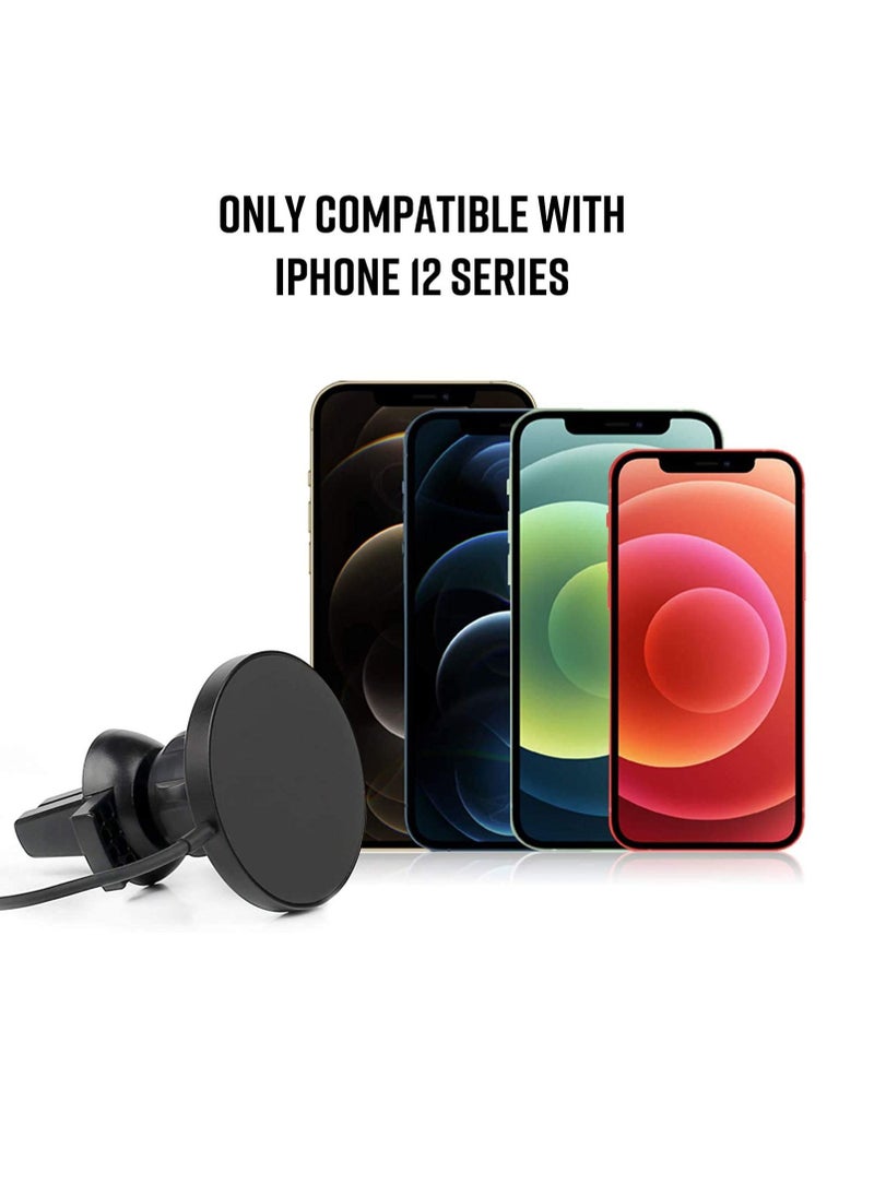 Y&D 15W Magnetic Wireless Car Charger, Fast QI Charging Auto-Clamping, Phone Holder Mount with Mag-Safe Case Secure Air Vent Clamp Compatible for iPhone 12/12 Pro  - Image 2
