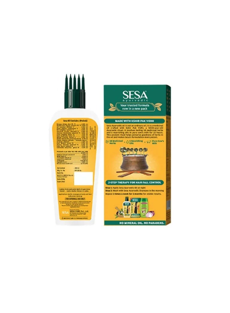 Sesa Ayurvedic Hair Oil for Hair Fall Control & Growth with 18 Herbs - Image 2