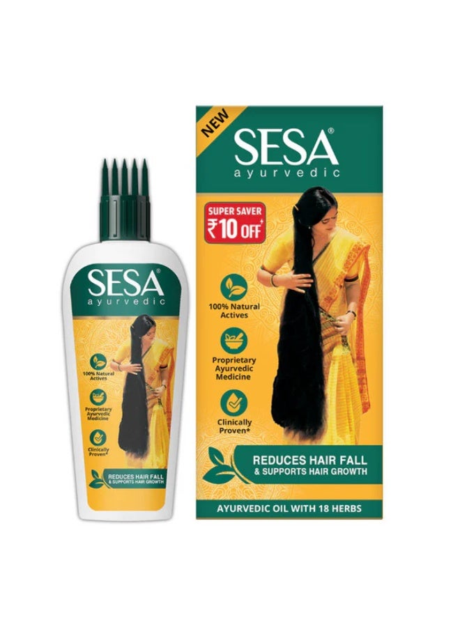 Sesa Ayurvedic Hair Oil for Hair Fall Control & Growth with 18 Herbs - Image 1