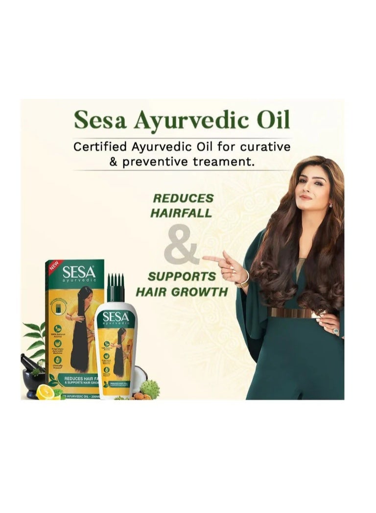 Sesa Ayurvedic Hair Oil for Hair Fall Control & Growth with 18 Herbs - Image 3