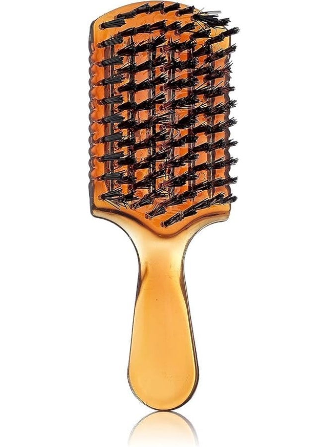 Premium Detangler Hairbrush for Women, Men & Kids – Original Anti-Knot Hair Brush with Ultra-Soft Flexible Bristles – Gentle Scalp Massage, Pain-Free Detangling for Wet, Dry, Curly, Straight, Thick & Damaged Hair – Portable Daily Care Brush for Styling, Smoothing & Hair Straightening – Honey Color - Image 4