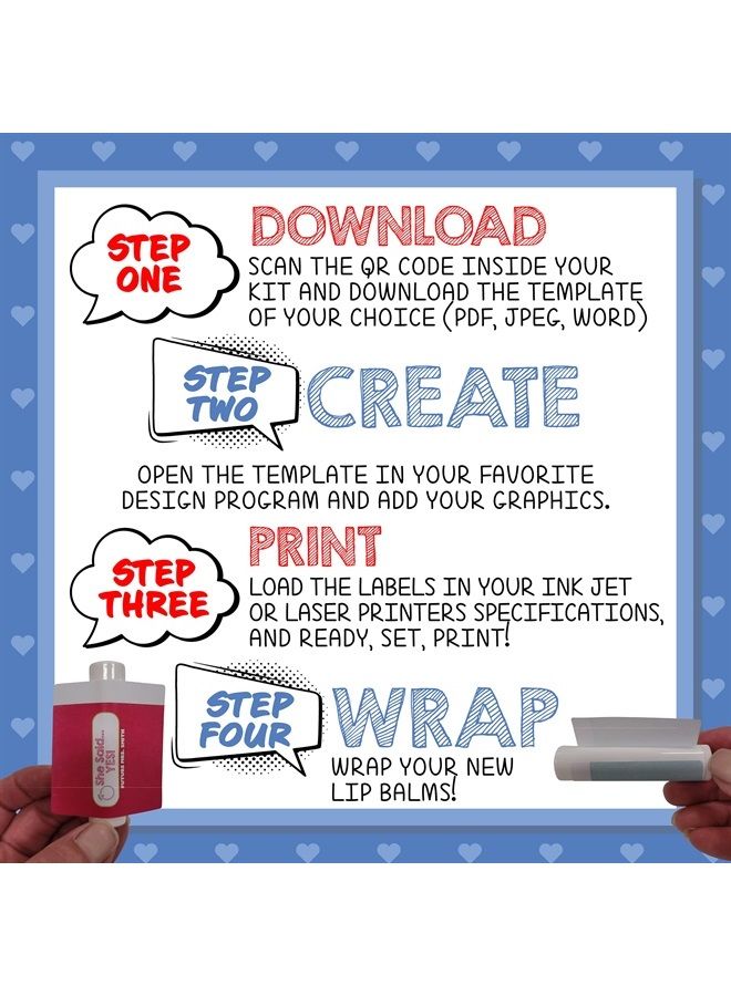 Nature's Bees DIY Bulk Lip Balm and Label Kit for Party Favors, Filled Cherry Flavored Lip Balms, Labels Included - 48 Lip Balms, 60 Labels - Image 1