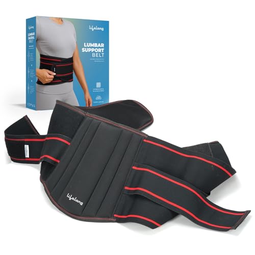 Lifelong Lumbar Sacral Belt | Universal Fit for Men & Women| Free Size - Back Support Brace for Pain Relief | Posture Correction & Lower Back Comfort | Adjustable Elastic Strap Waist Belt (LLOBS05) - Image 1