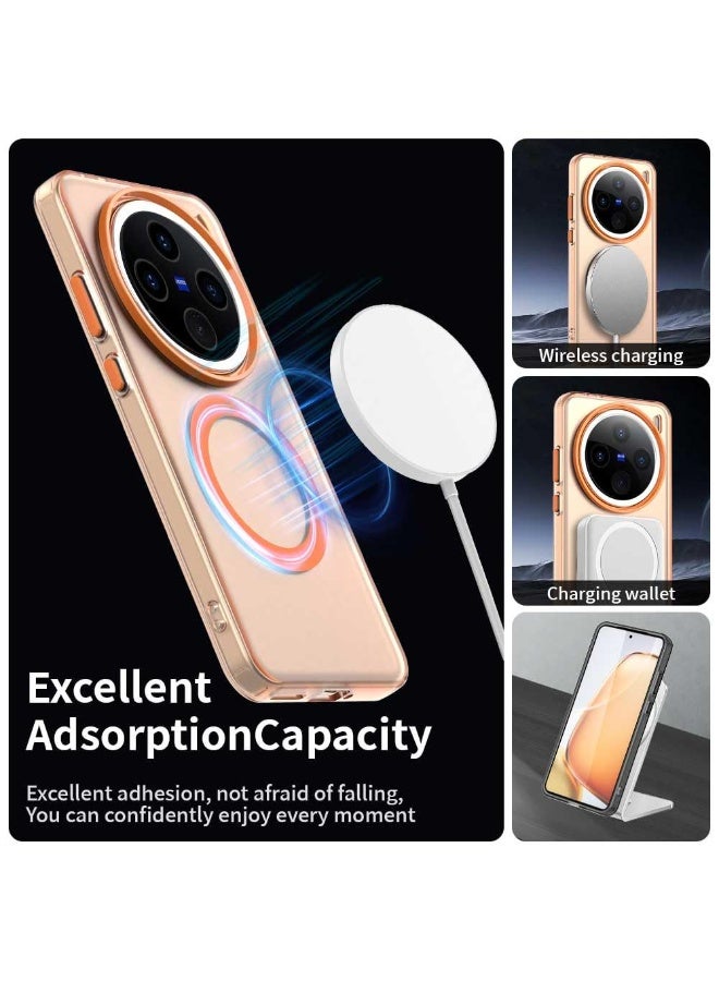 general Compatible with Vivo X200 Pro 5G Case Cover,Supports Wireless Charging,Shockproof Magnetic Phone Case，Compatible with Vivo X200 Pro 5G Case - Image 3